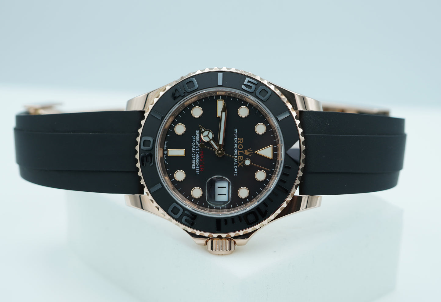 Rolex 126655 Yacht-Master Vàng Everose Oysterflex 40mm 2022