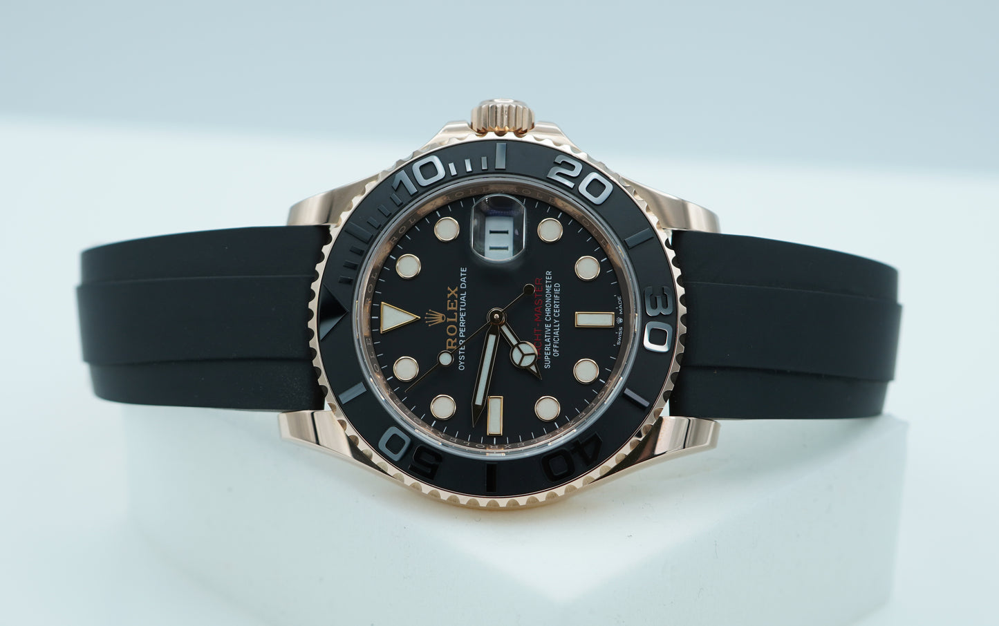 Rolex 126655 Yacht-Master Vàng Everose Oysterflex 40mm 2022