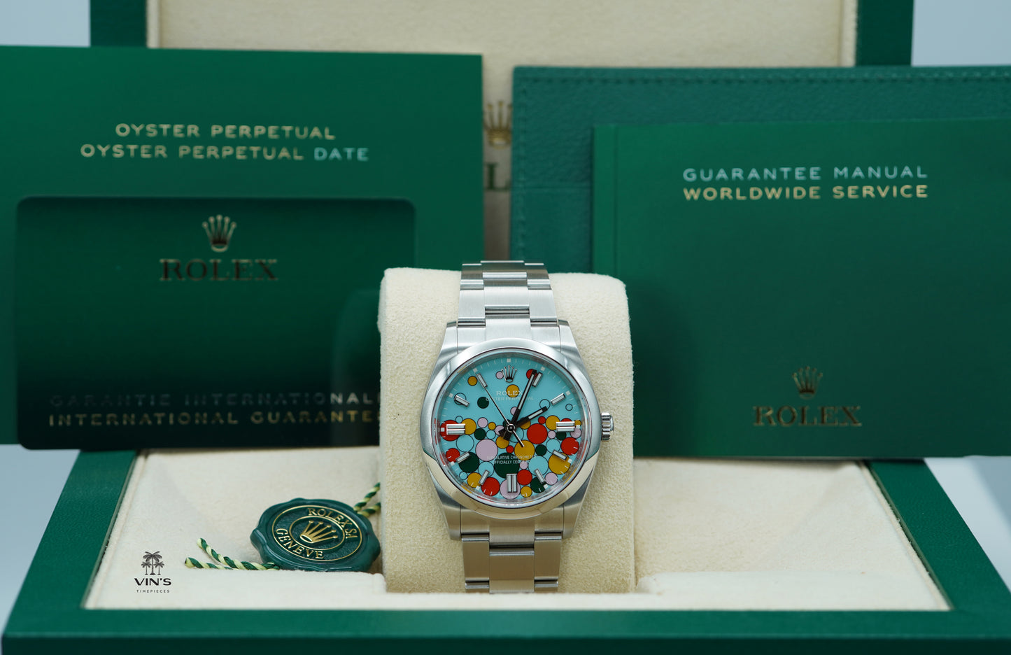 Rolex 126000 Oyster Perpetual 36mm Mặt Số Xanh Ngọc Celebration 2024