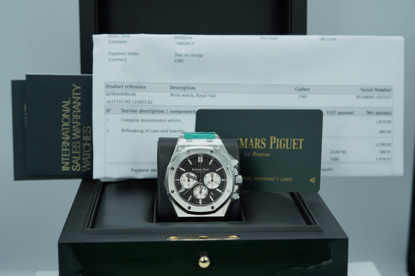 Audemars Piguet Royal Oak Chronograph 26331ST Mặt Số Đen