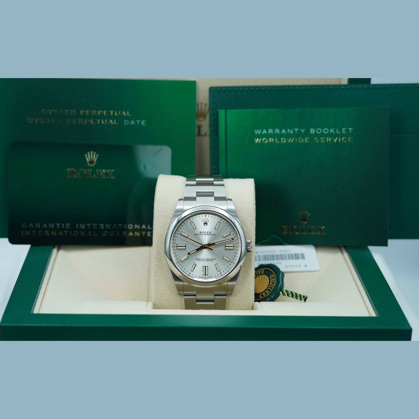 Rolex 124300 Oyster Perpetual 41 Silver Dial 2023