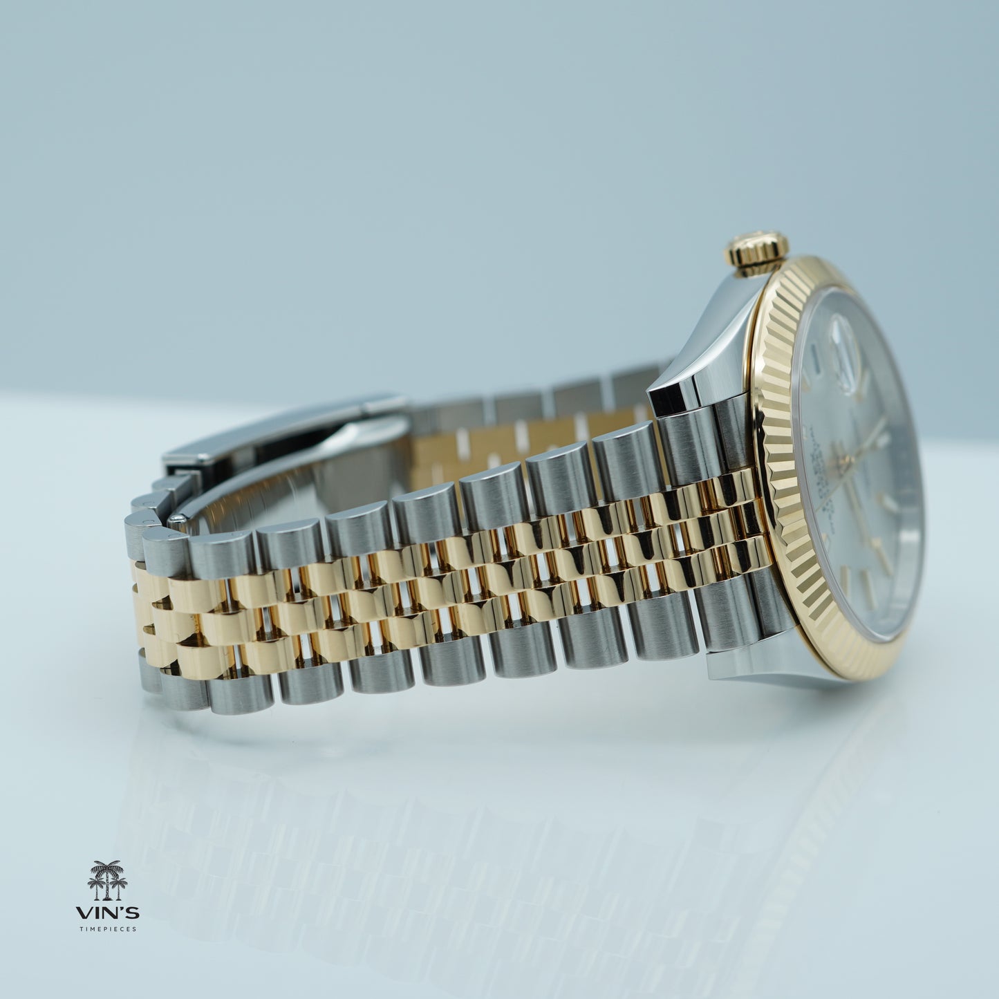 Rolex 126333 Datejust 41 Yellow Gold Steel Silver Dial Jubilee 2021