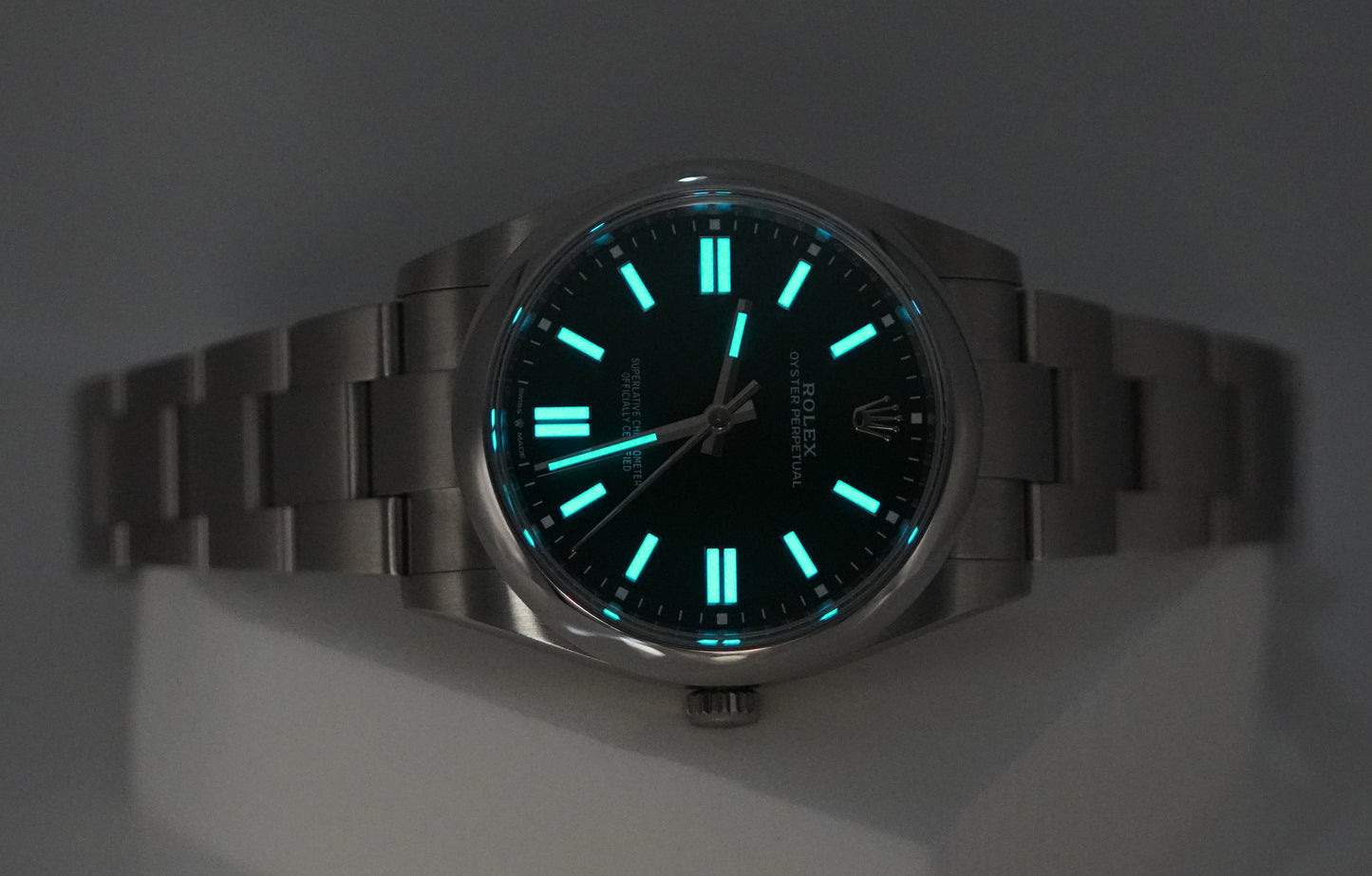 Rolex 124300 Oyster Perpetual 41 Mặt Số Xanh Lá 2022