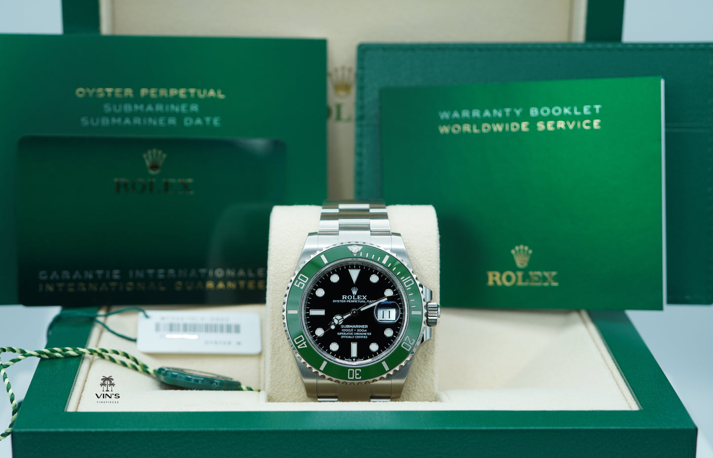 Rolex 126610LV Submariner 41mm Viền Xanh MK2 Mặt Số Đen 2024