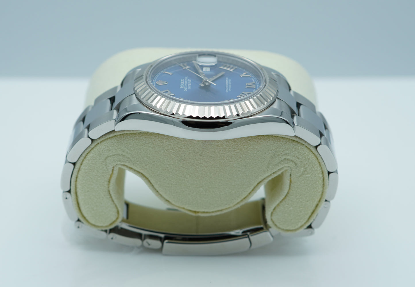 Rolex 116334 Datejust 2 Viền Khía Mặt Số Xanh La Mã Dây Đeo Oyster