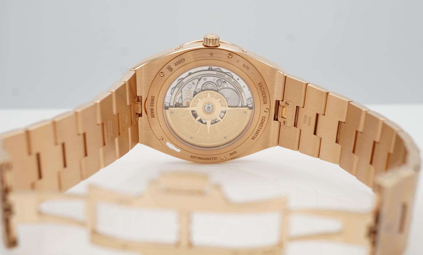 Vacheron Constantin Overseas Perpetual Calendar 4300V Vàng Hồng Mặt Số Xanh