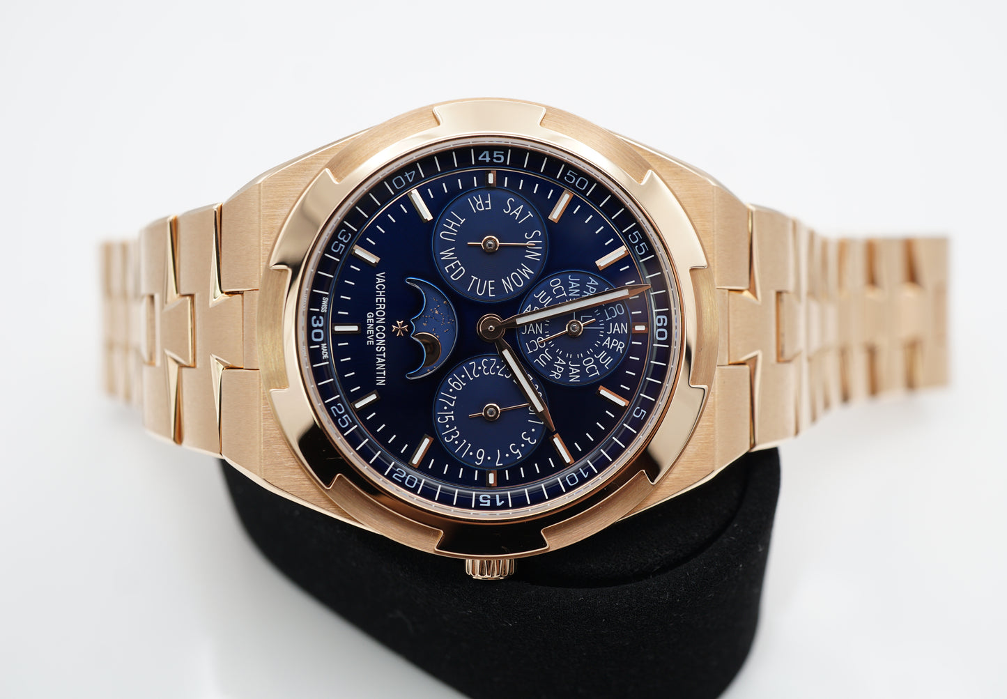 Vacheron Constantin Overseas Perpetual Calendar 4300V Vàng Hồng Mặt Số Xanh