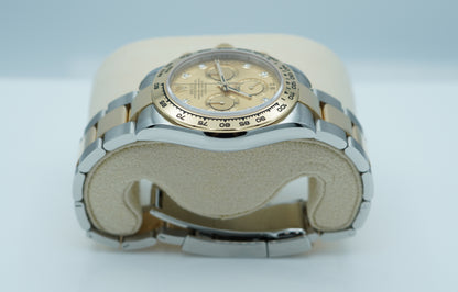 Rolex 116503 Daytona Two Tone Vàng 18K Mặt Số Kim Cương Màu Champagne 2023