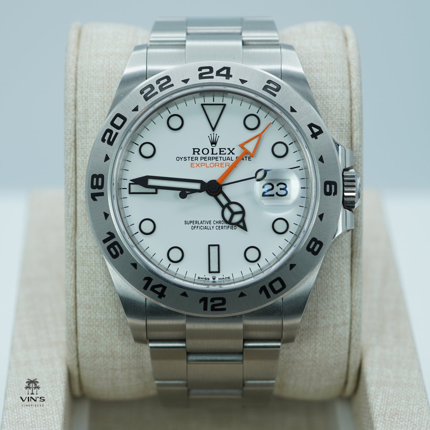 Rolex 226570 Explorer 2 Mặt Số Trắng Polar Mẫu Mới 2021