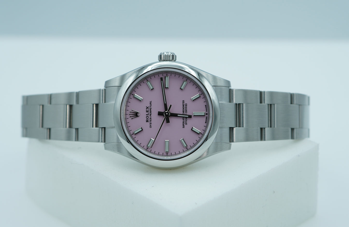 Rolex 277200 Oyster Perpetual 31mm Mặt Số Hồng Candy 2022