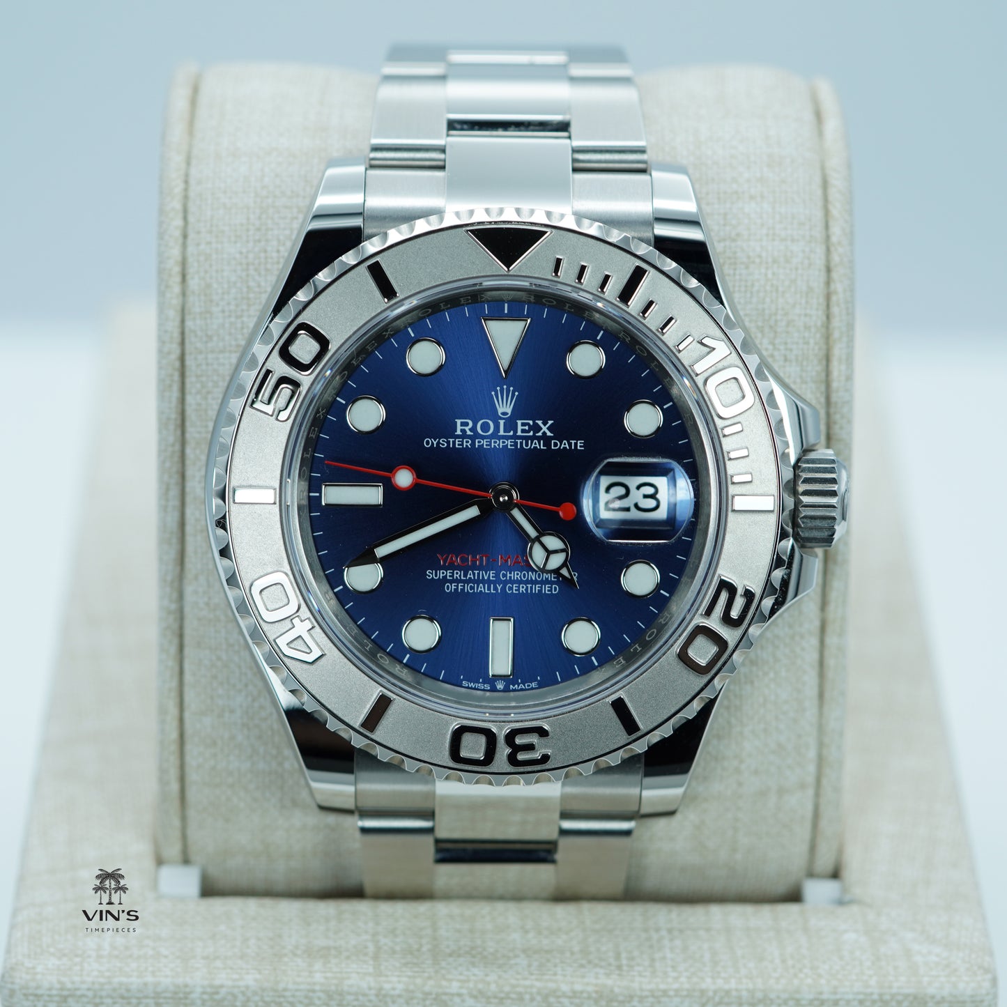 Rolex 126622 Yacht-Master Viền Platinum Mặt Số Xanh 40mm 2024