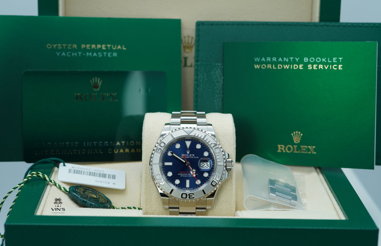 Rolex 126622 Yacht-Master Viền Platinum Mặt Số Xanh 40mm 2024
