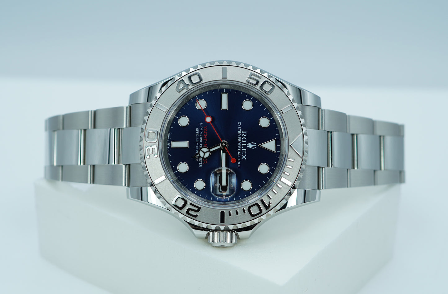 Rolex 126622 Yacht-Master Viền Platinum Mặt Số Xanh 40mm 2024