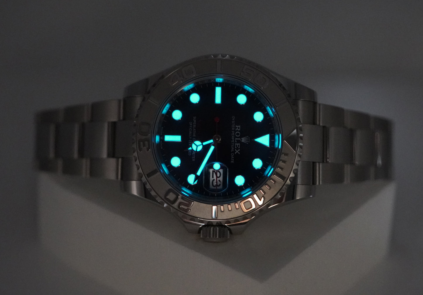Rolex 126622 Yacht-Master Viền Platinum Mặt Số Xanh 40mm 2024