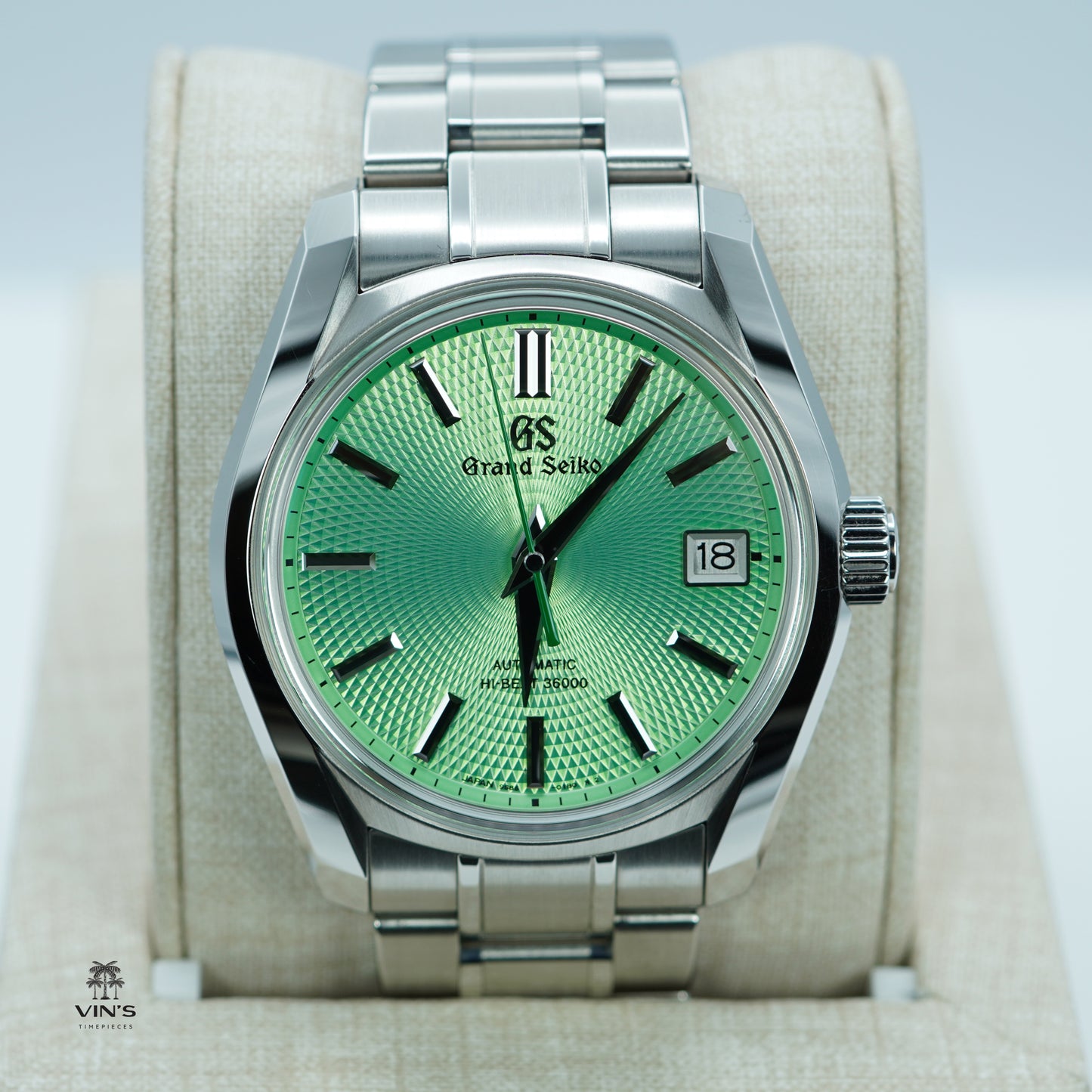 Grand Seiko SBGH335 Watches of Switzerland Phiên Bản Giới Hạn Mặt Số Xanh 2023