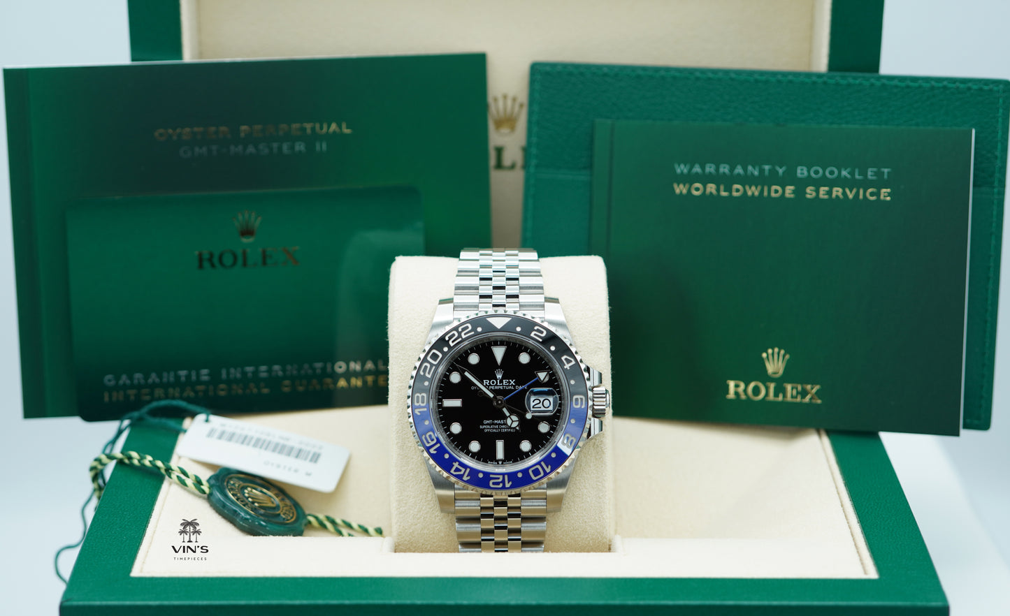 Rolex 126710BLNR GMT Master 2 Viền Đen Xanh Jubilee 2023