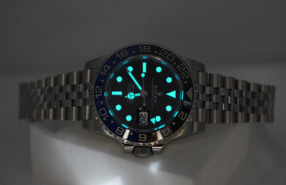 Rolex 126710BLNR GMT Master 2 Viền Đen Xanh Jubilee 2023