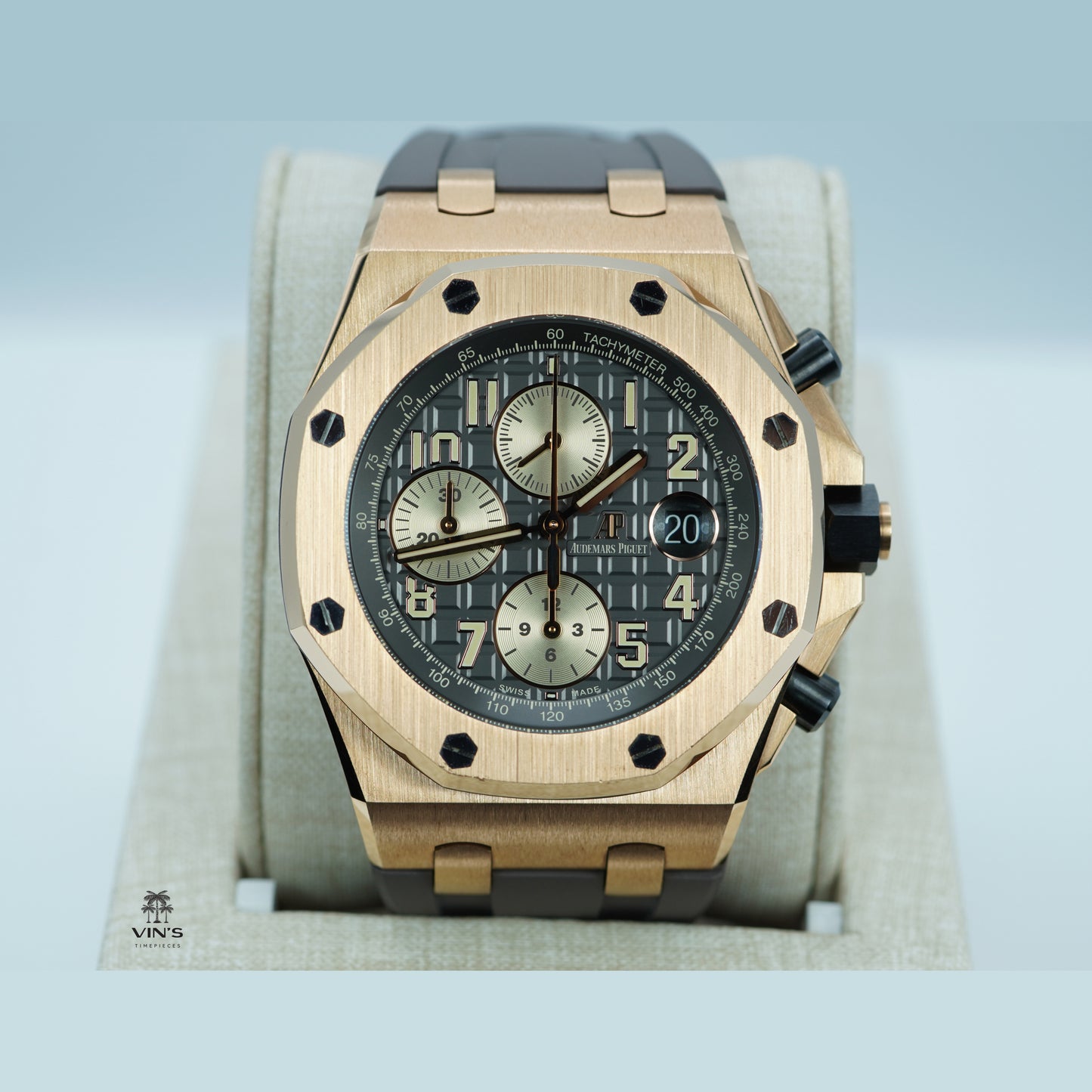 Audemars Piguet Royal Oak Offshore Vàng Hồng 18K Mặt Số Rhodium 26470OR