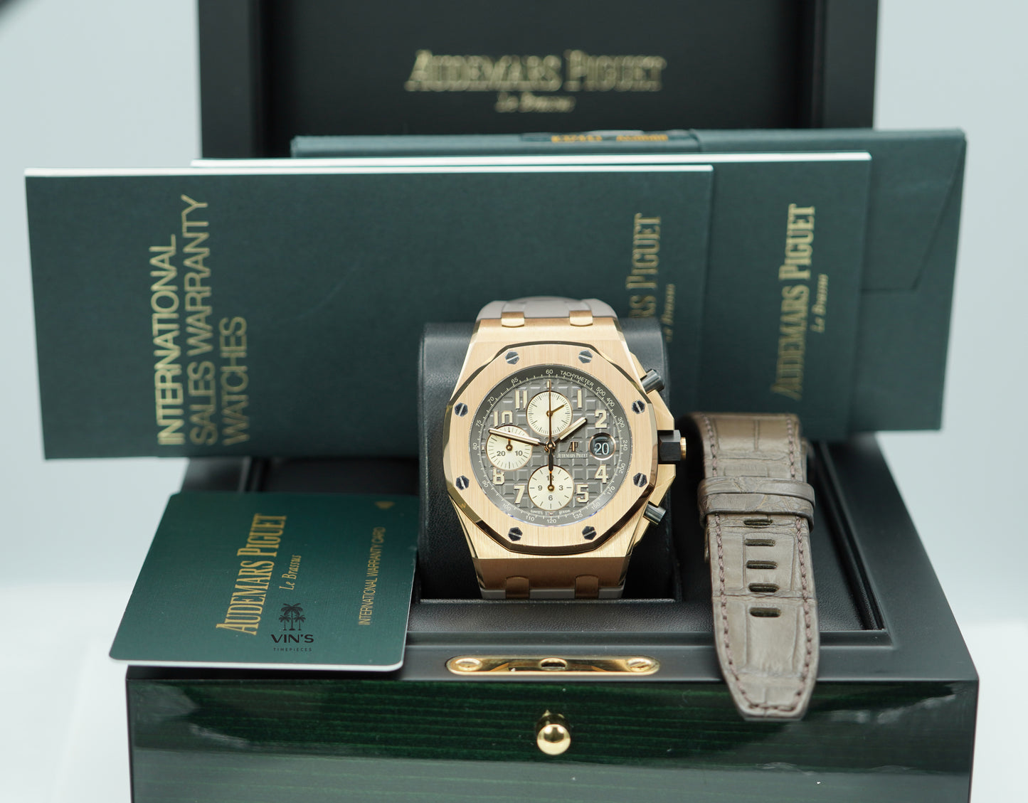 Audemars Piguet Royal Oak Offshore Vàng Hồng 18K Mặt Số Rhodium 26470OR