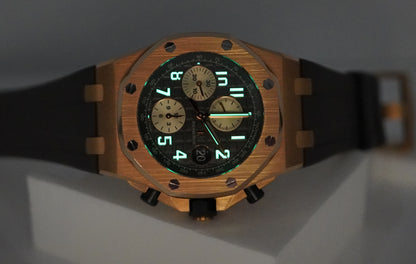 Audemars Piguet Royal Oak Offshore Vàng Hồng 18K Mặt Số Rhodium 26470OR