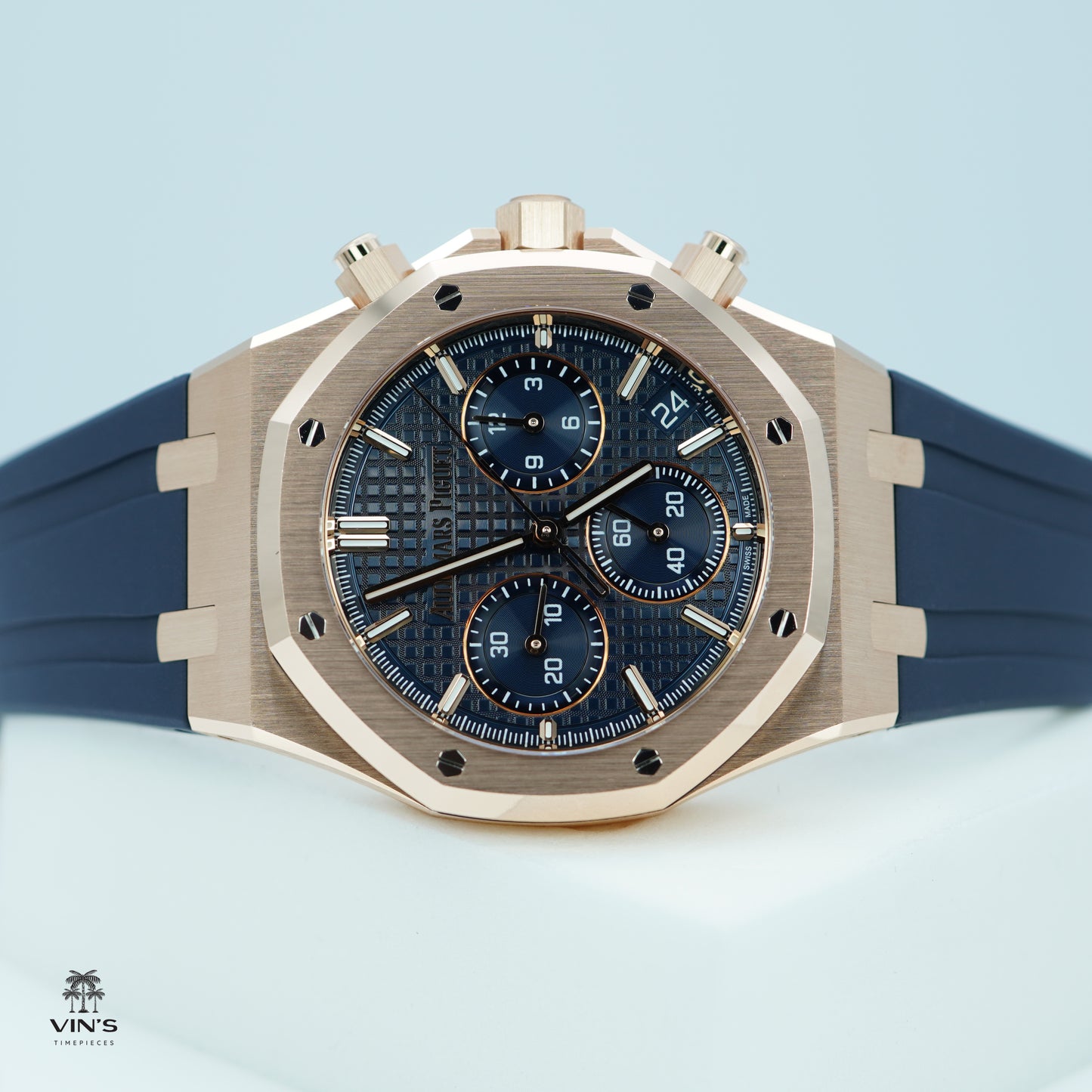 Audemars Piguet Royal Oak Chronograph 26240OR Vàng Hồng Mặt Số Xanh 2023