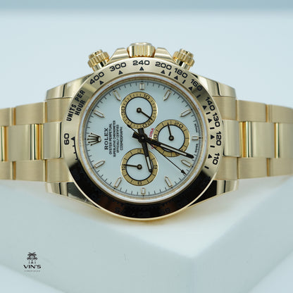 Rolex 126508 Daytona 18K Yellow Gold White Dial - New Model 2024