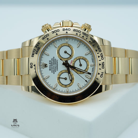 Rolex 126508 Daytona 18K Yellow Gold White Dial - New Model 2024