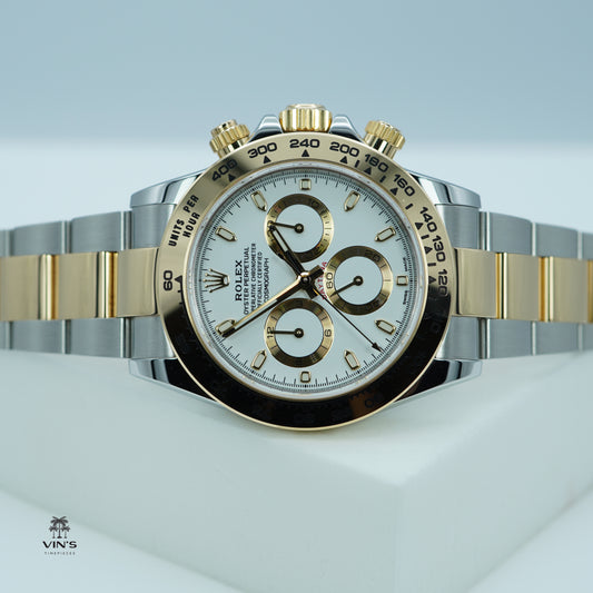 Rolex 116503 Daytona Two-Tone 18K Yellow Gold & Stainless Steel | White Dial | 2022