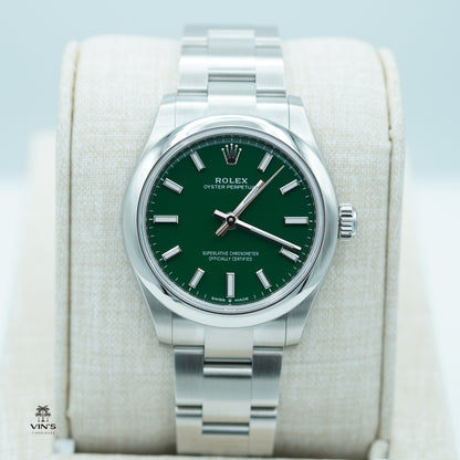 Rolex 277200 Oyster Perpetual 31mm Mặt Số Xanh Lá 2024