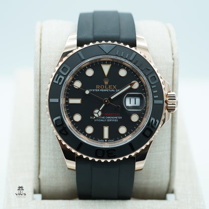 Rolex 126655 Yacht-Master Vàng Everose Oysterflex 40mm 2022