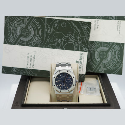 Audemars Piguet Royal Oak Dual Time 26120ST Thép Không Gỉ Mặt Số Xanh 39mm