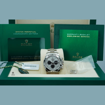 Rolex 116509 Cosmograph Daytona Vàng Trắng Mặt Số Bạc 2023
