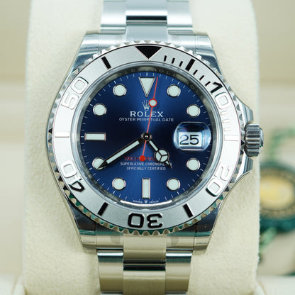 Rolex 126622 Yacht-Master vành bezel platinum mặt số xanh dương 40mm