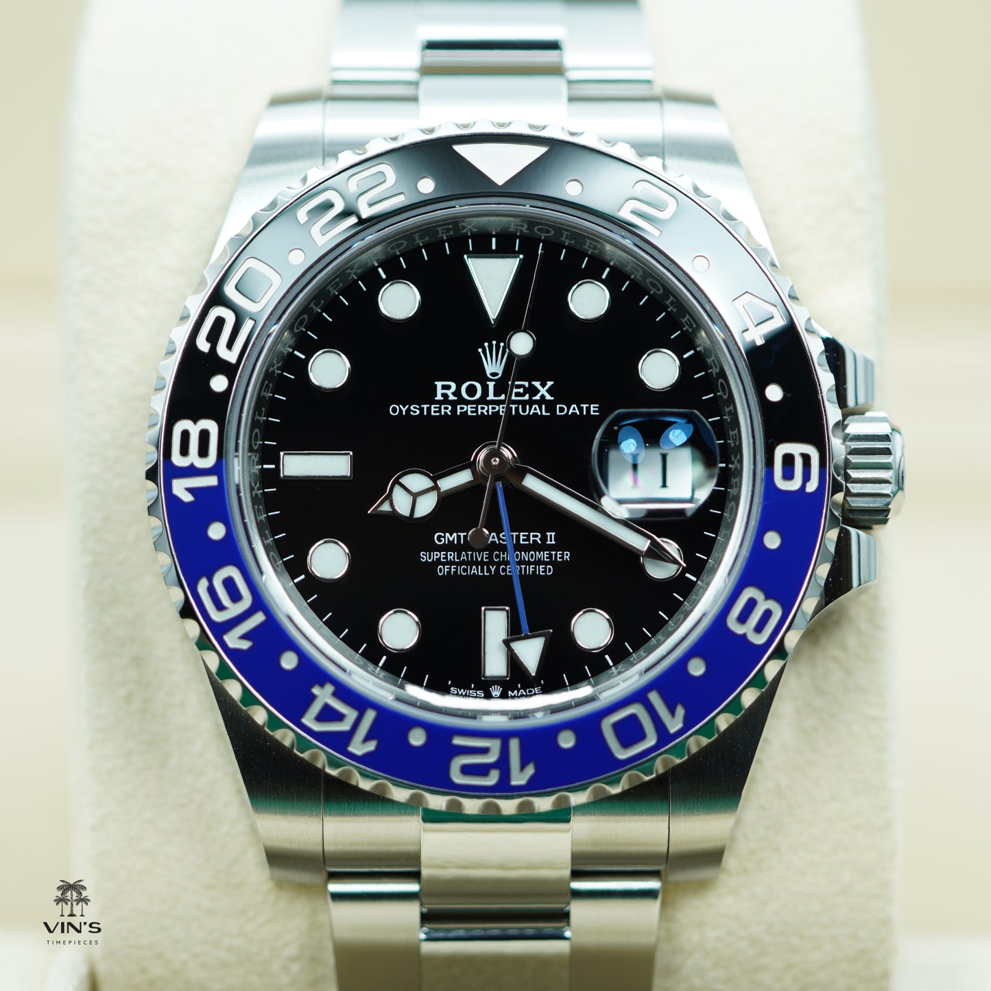 Rolex 126710BLNR GMT Master II - Vành Bezel Đen Xanh 2023