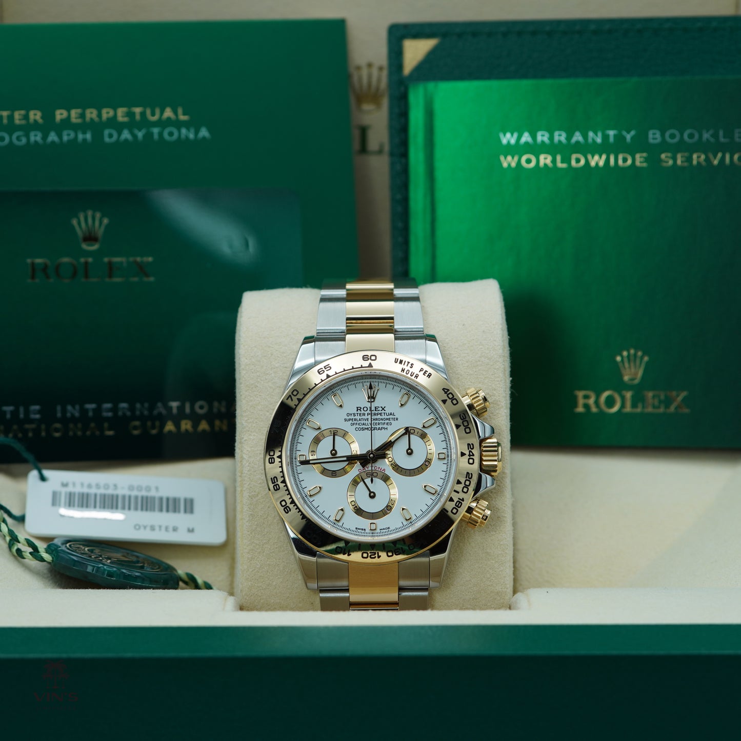 Rolex 116503 Daytona Two-Tone 18K Yellow Gold & Stainless Steel | White Dial | 2022