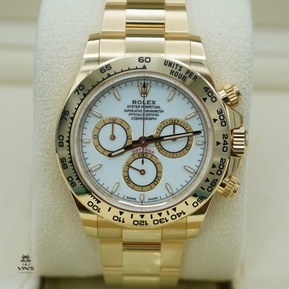 Rolex 126508 Daytona 18K Yellow Gold White Dial - New Model 2024