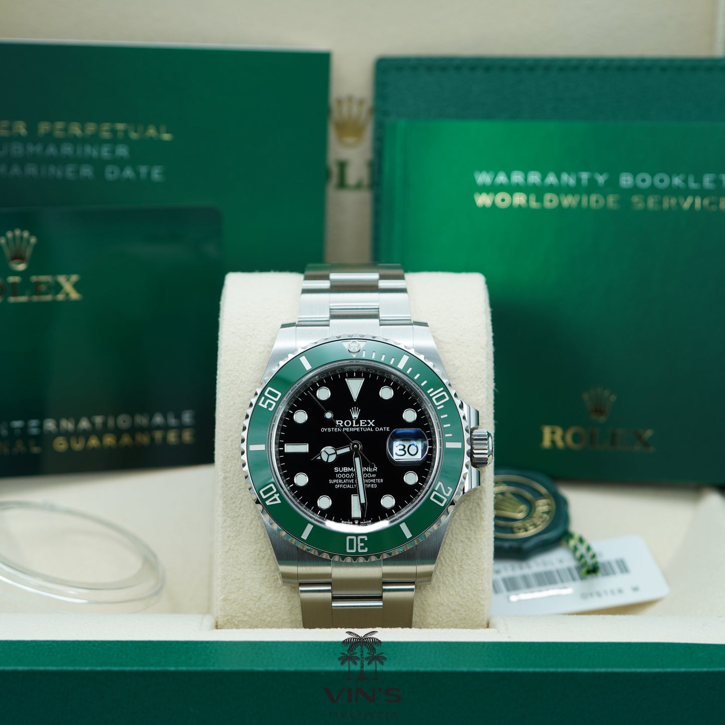 Rolex 126610LV Submariner Green MK1 Bezel Black Dial 2023