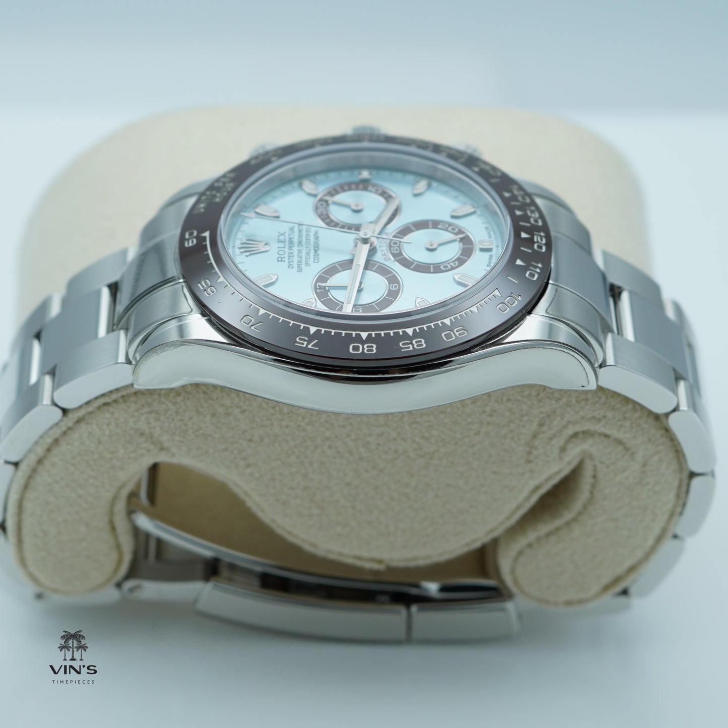 Rolex 126506 Daytona Platinum Mặt Số Xanh Băng 2023
