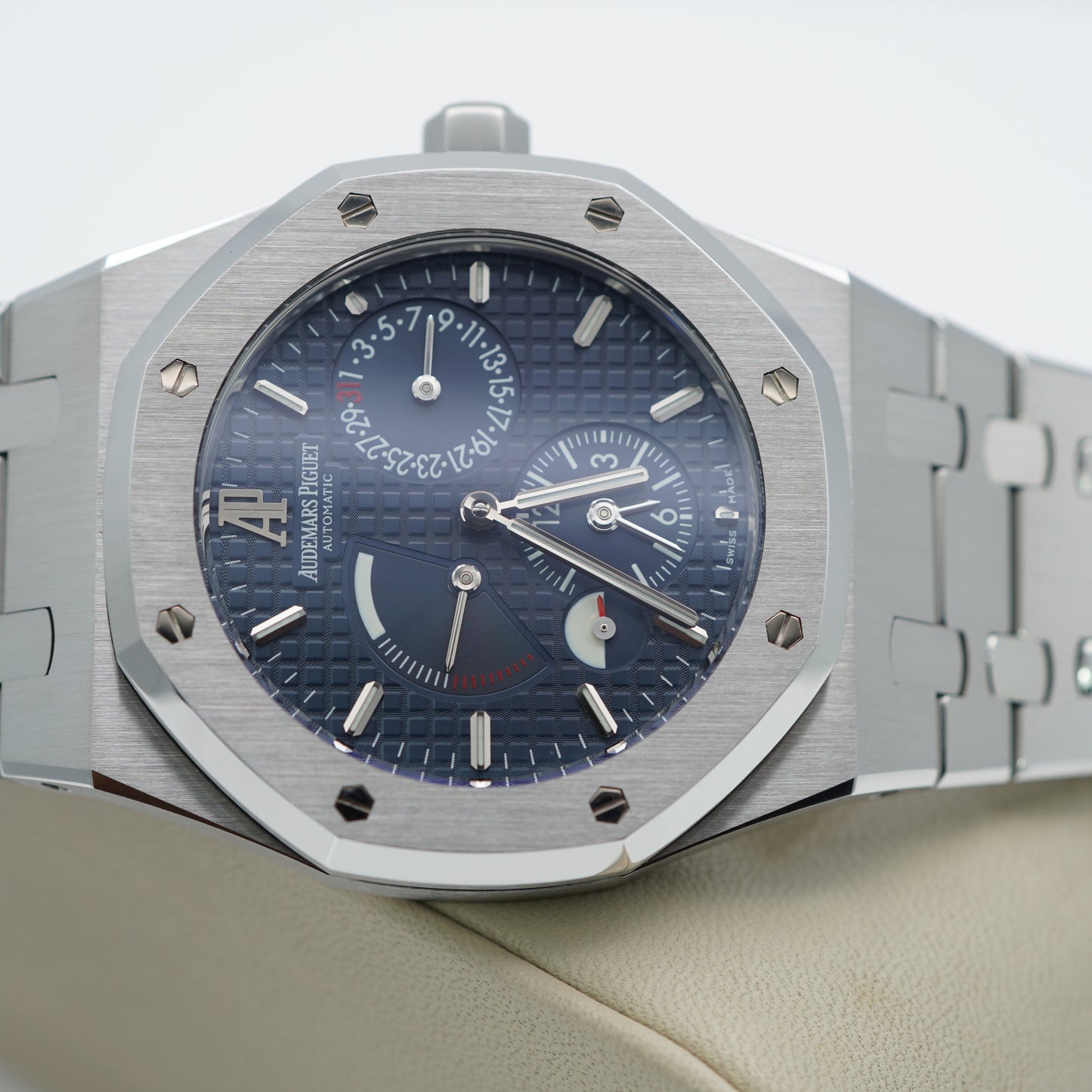 Audemars Piguet Royal Oak Dual Time 26120ST Thép Không Gỉ Mặt Số Xanh 39mm