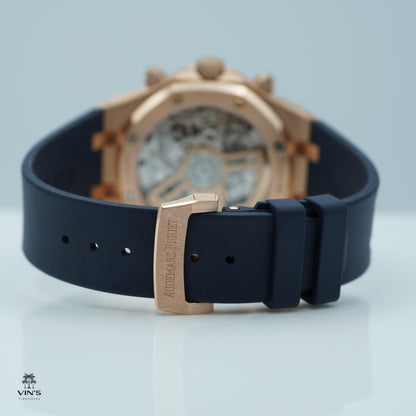 Audemars Piguet Royal Oak Chronograph 26240OR Vàng Hồng Mặt Số Xanh 2023