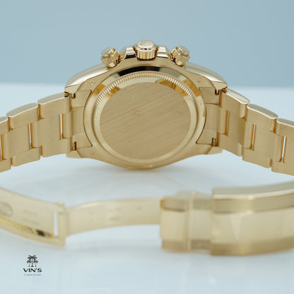 Rolex 126508 Daytona Vàng Vàng Mặt Số Đen Kim Cương Vàng Mẫu 2024