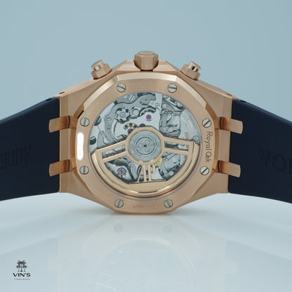 Audemars Piguet Royal Oak Chronograph 26240OR Vàng Hồng Mặt Số Xanh 2023