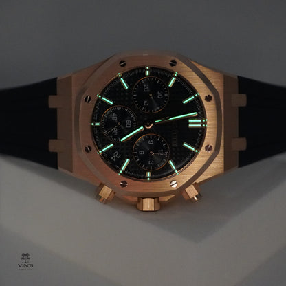 Audemars Piguet Royal Oak Chronograph 26240OR Vàng Hồng Mặt Số Xanh 2023