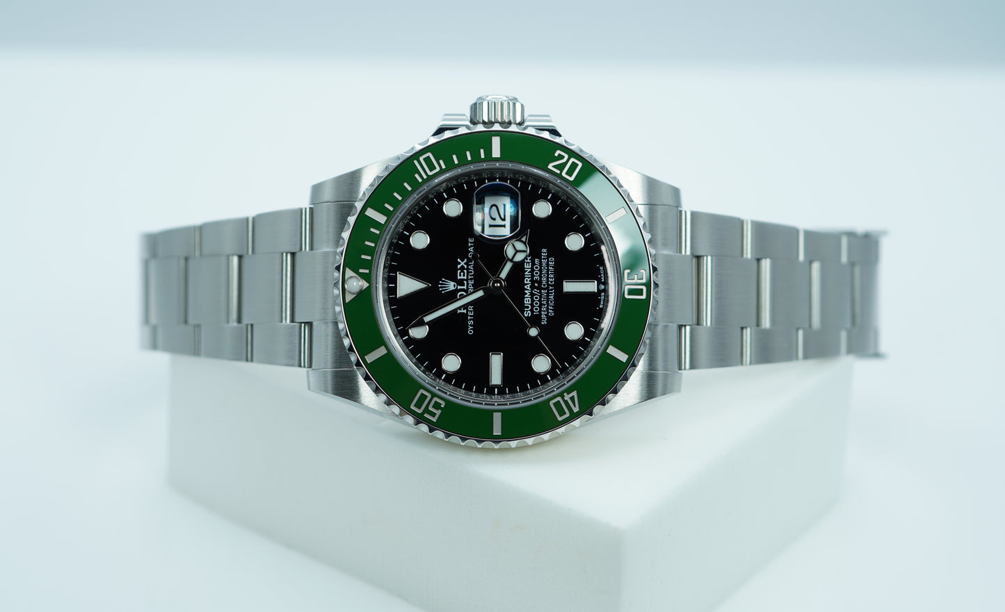 Rolex 126610LV Submariner 41mm Viền Xanh MK2 Mặt Số Đen 2024
