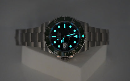 Rolex 126610LV Submariner 41mm Viền Xanh MK2 Mặt Số Đen 2024