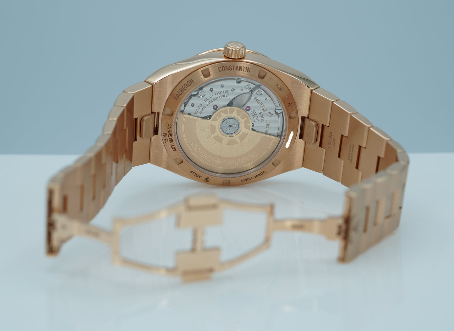 Vacheron Constantin Overseas 4520V Vàng Hồng Mặt Số Xanh Lá 2024