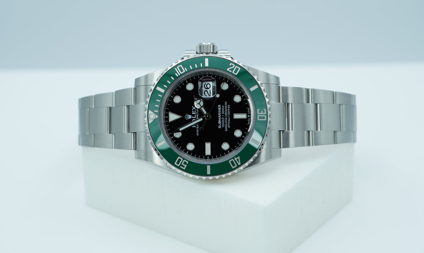 Rolex 126610LV Submariner 41mm Viền Xanh MK1 Mặt Số Đen 2023