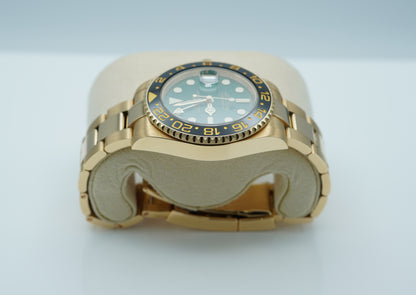 Rolex 116718LN GMT Master 2 Vàng Vàng 18K Mặt Số Xanh Lá Đã Được Bảo Dưỡng Tại Rolex Service Center