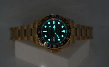 Rolex 116718LN GMT Master 2 Vàng Vàng 18K Mặt Số Xanh Lá Đã Được Bảo Dưỡng Tại Rolex Service Center