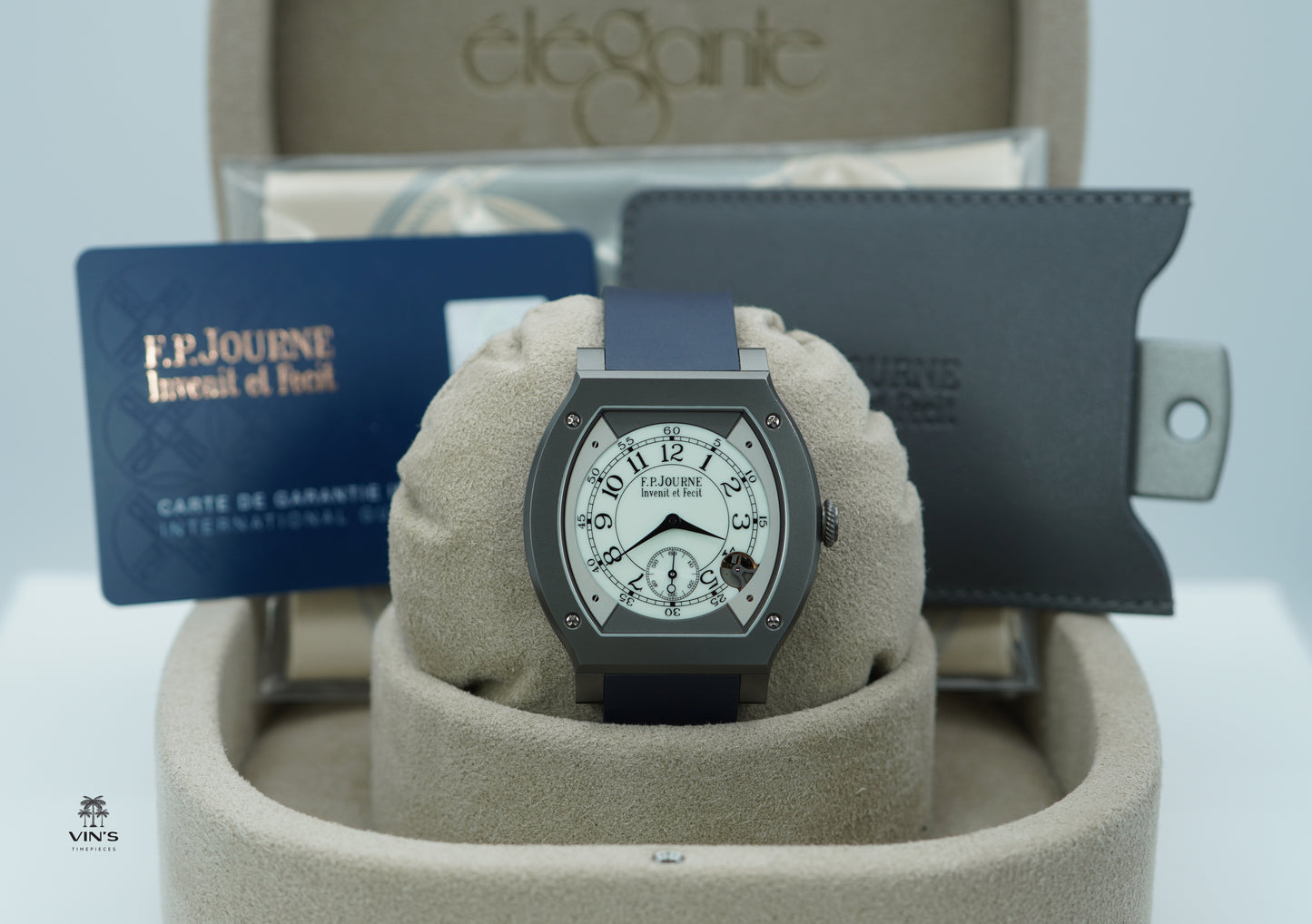 F.P. Journe ELEGANTE 48 Titalyt Mặt Số Trắng 2020 (Đã Ngưng Sản Xuất)